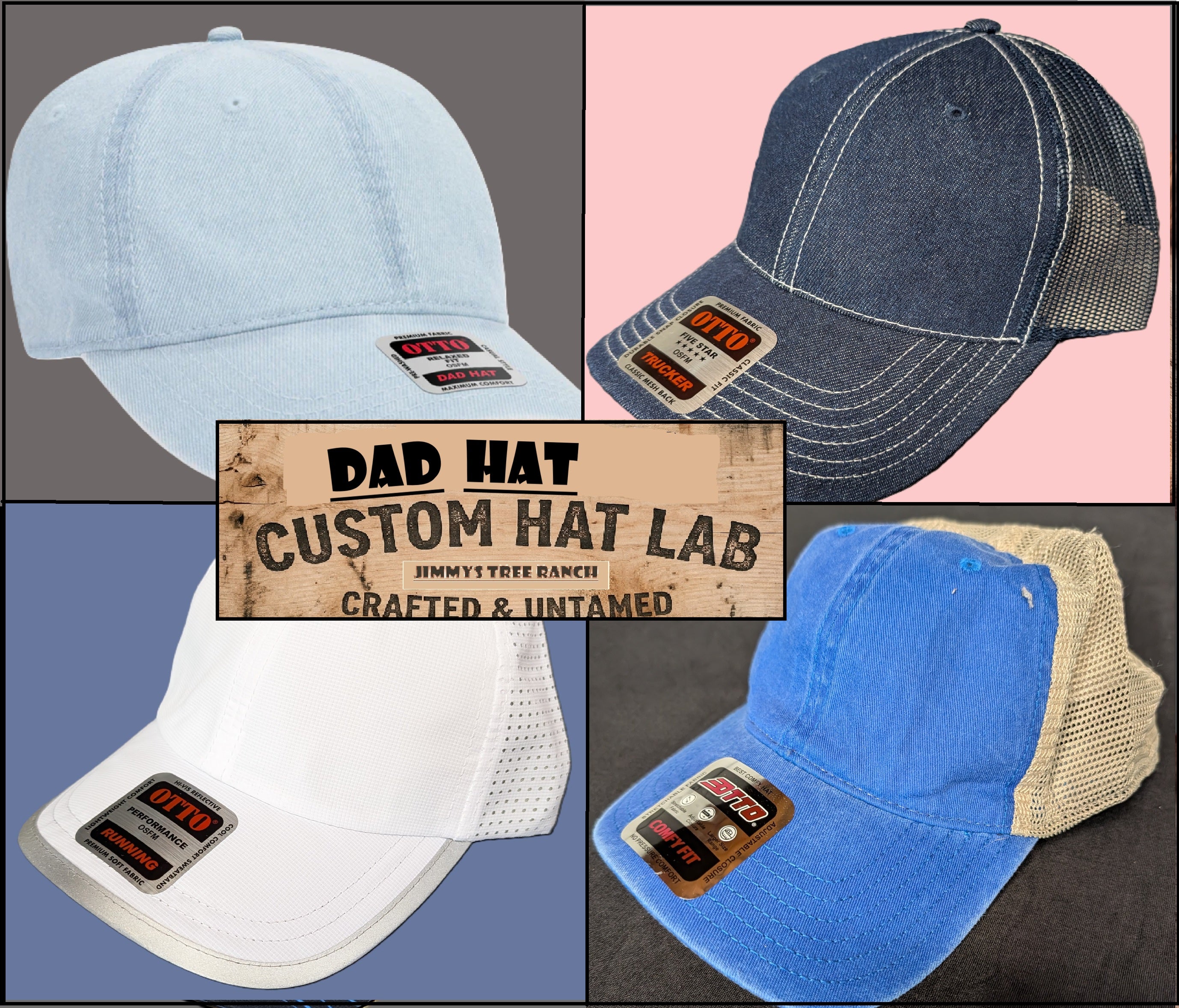 Unstructured "Dad Hats" Custom Hat Lab