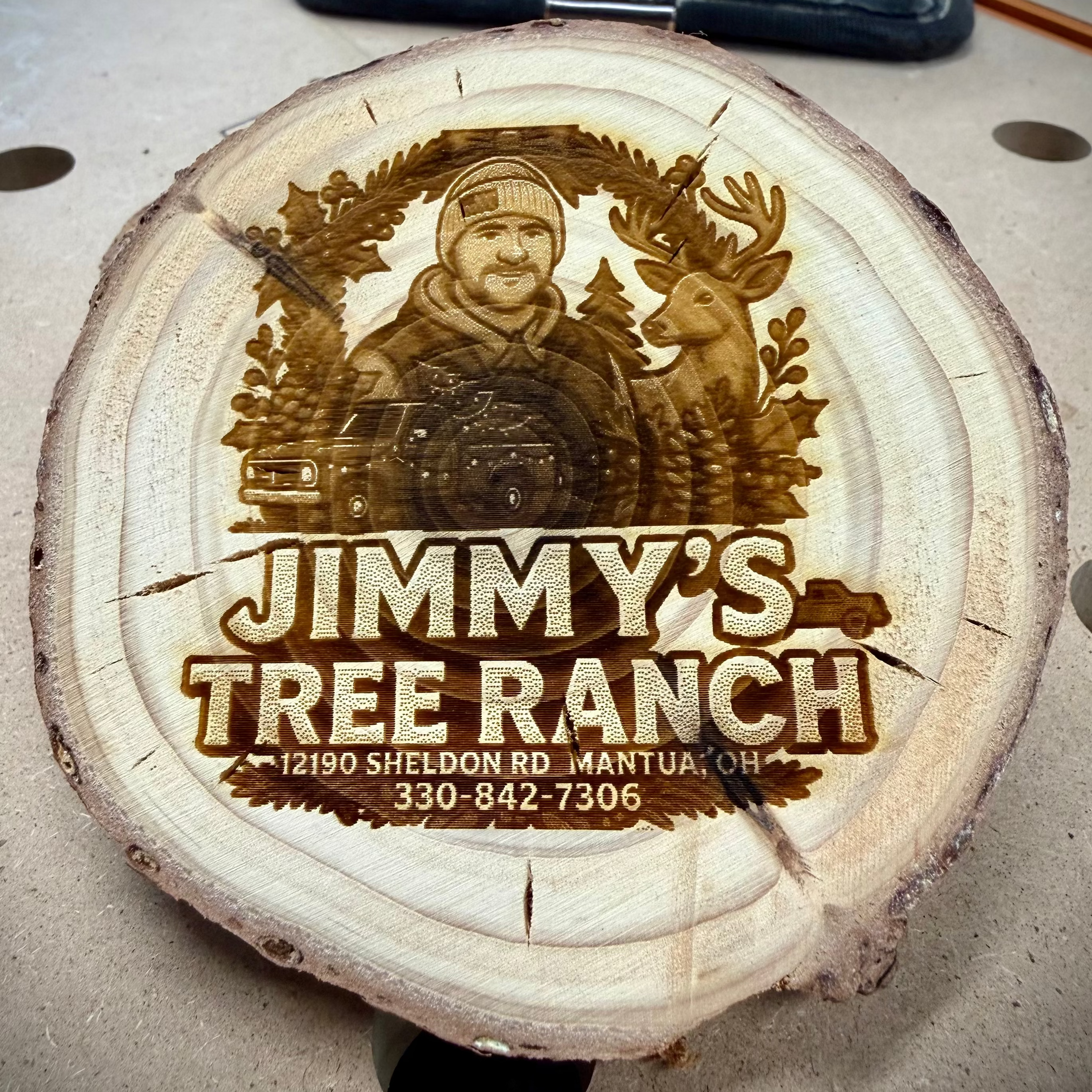 Jimmy's Tree Wood Ornament