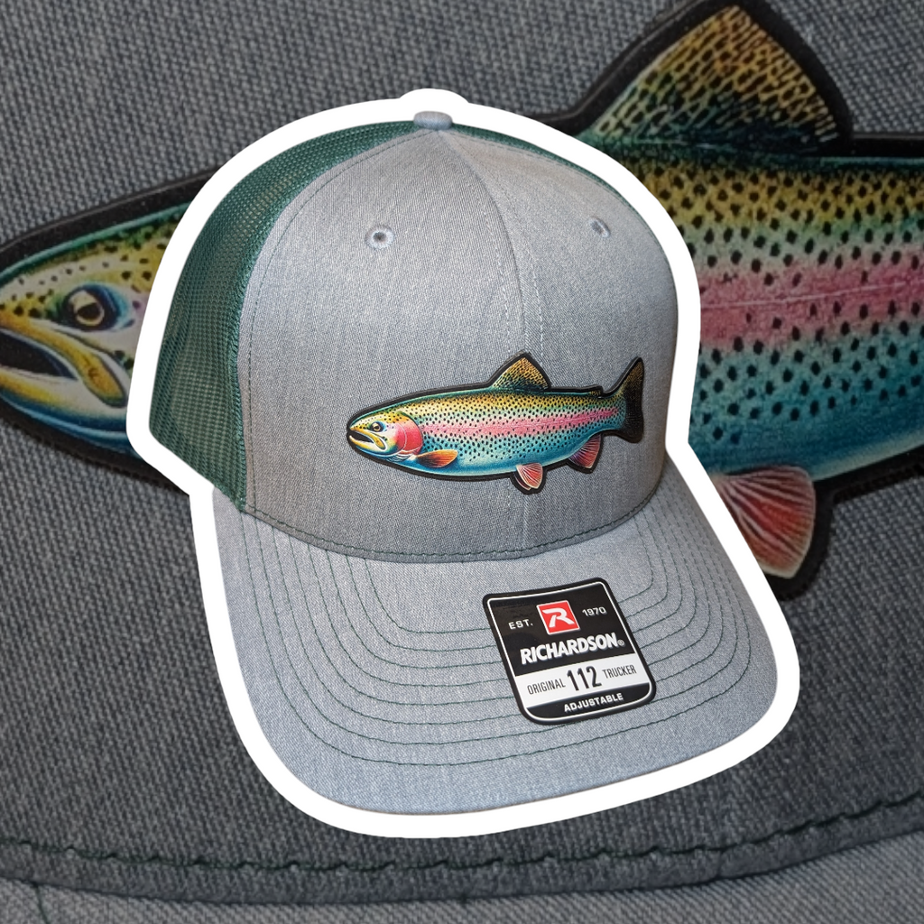 Green & Gray Trout - Wild Ohio Trucker Hats