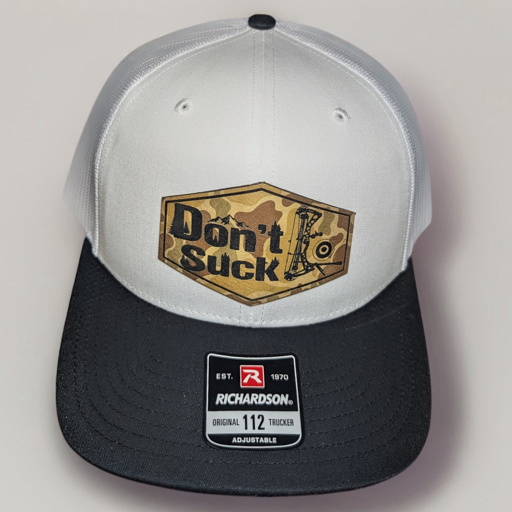 Don't Suck Archery Trucker Hat - Camo Patch