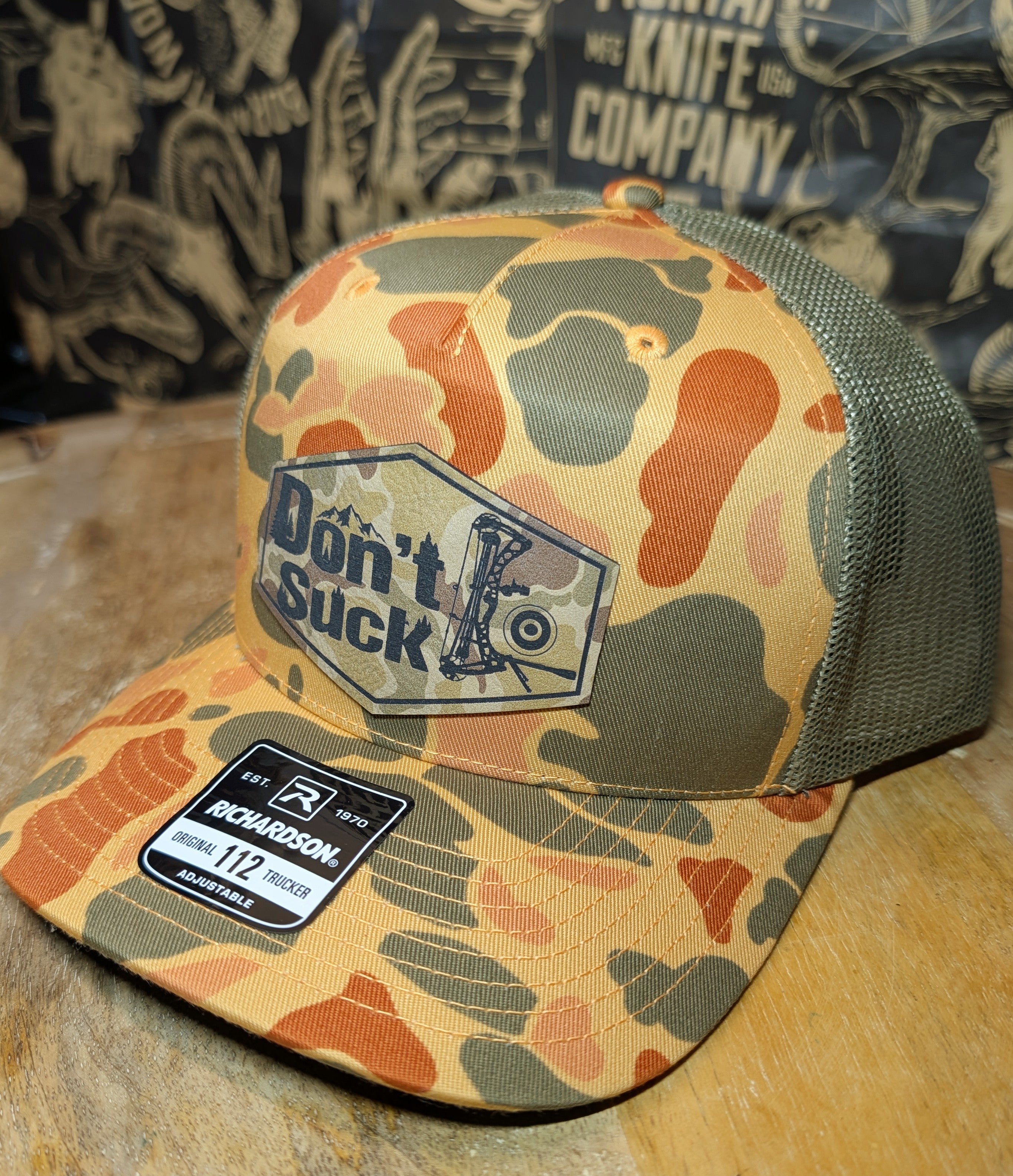 Don't Suck Archery Trucker Hat - Camo Patch